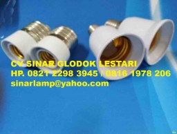Adapter Over Fitting Ulir E27 ke E14 Besar ke Kecil dan E14 ke E27 Kecil ke Besar